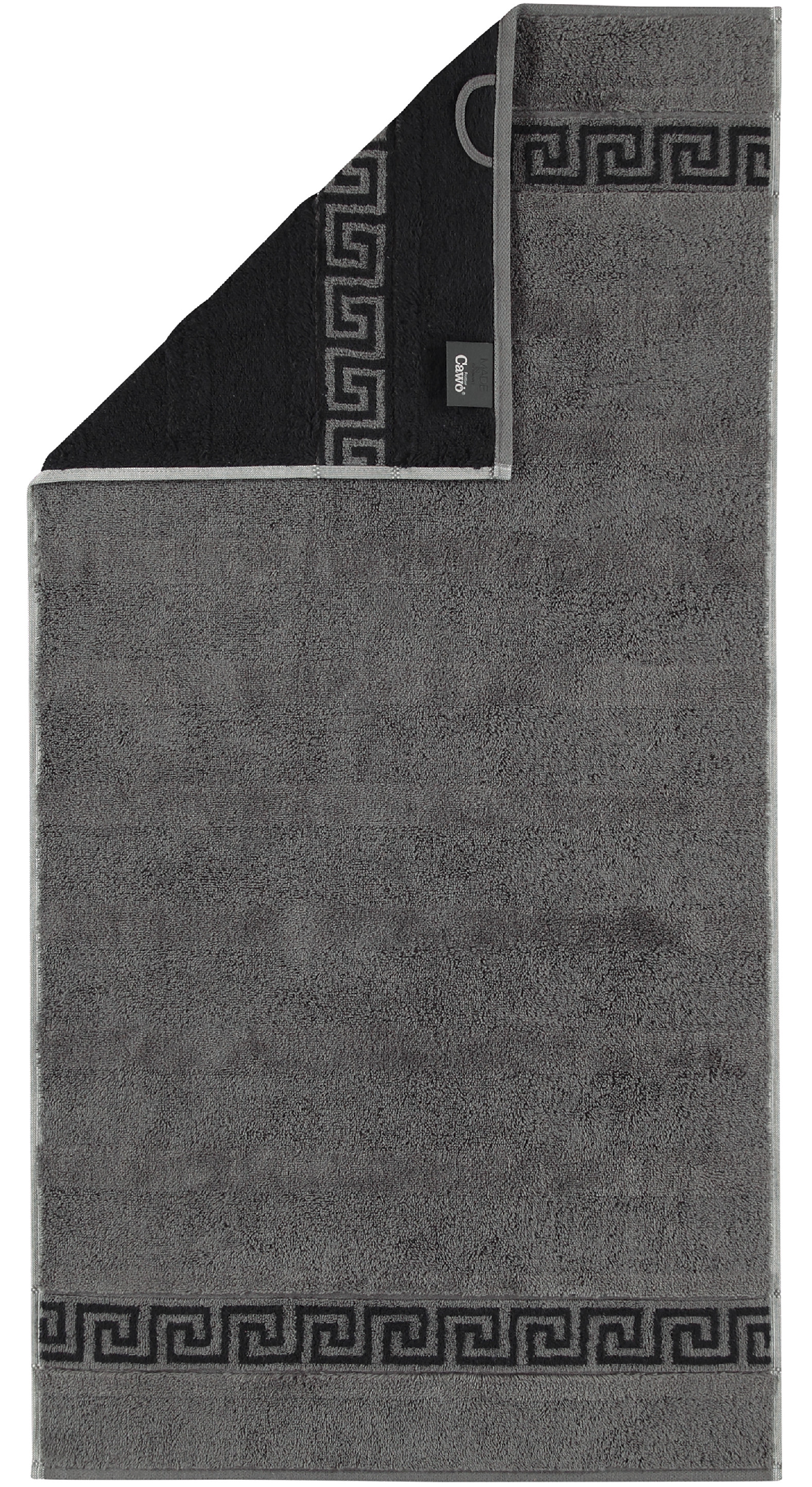 CAWÖ Noblesse Duo Wendetuch 1003 Ručník různé velikosti antracitová Velikost: 80x150 cm
