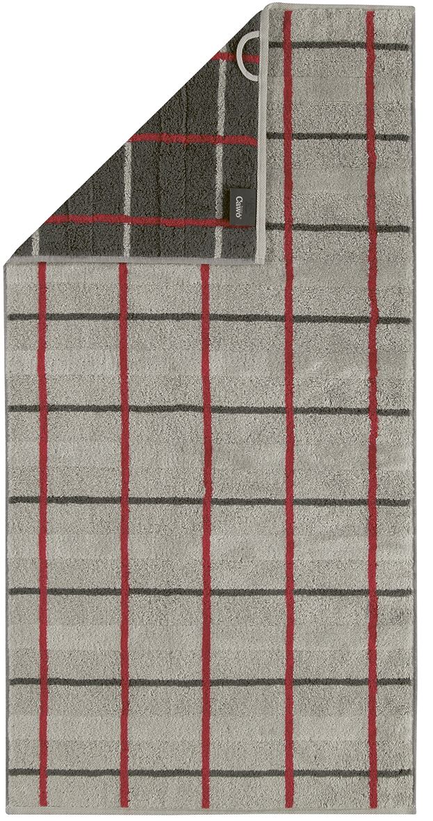 CAWÖ Noblesse Square Karo 1079 Ručník různé velikosti platinová Velikost: 30x50 cm