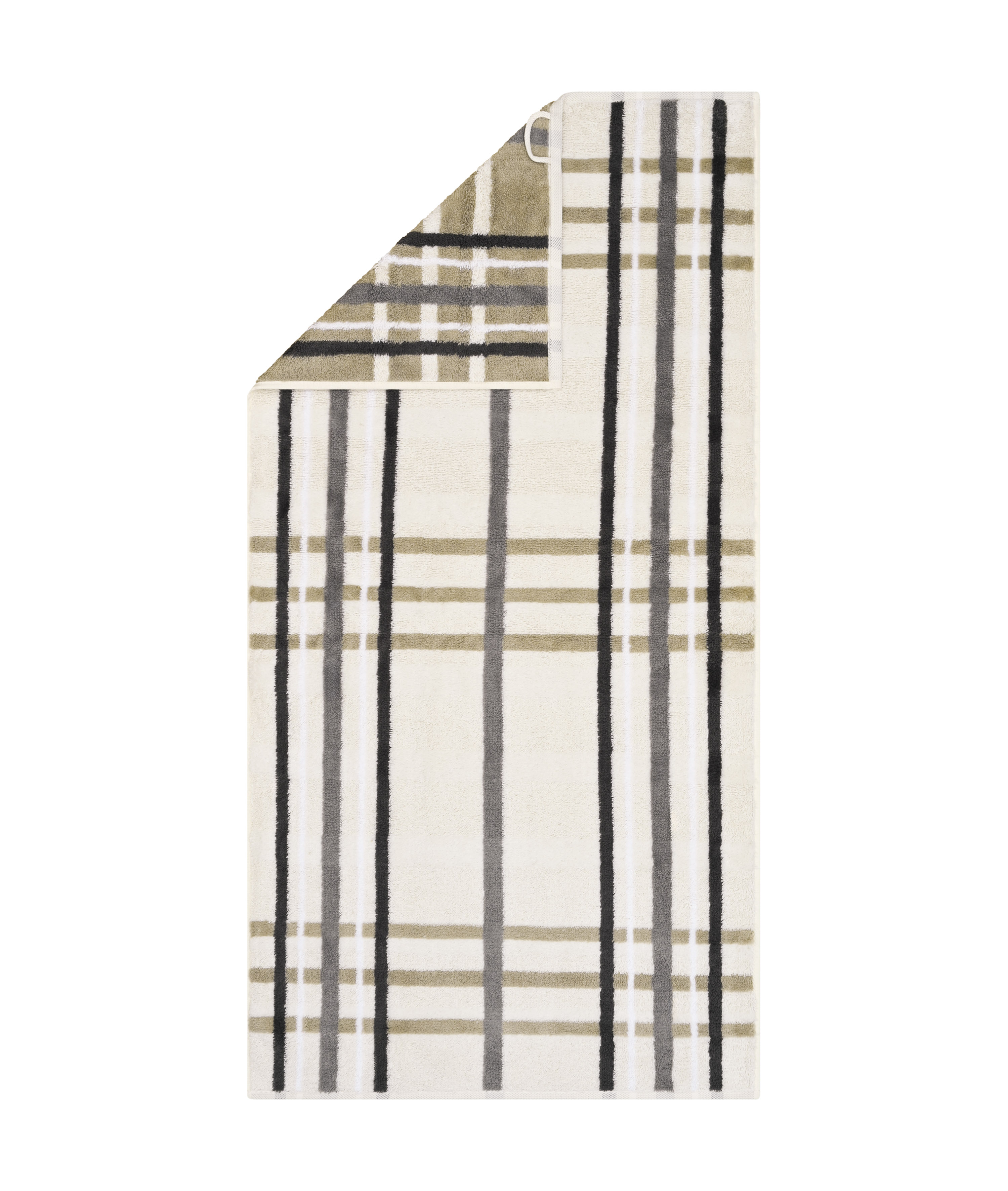 CAWÖ Noblesse Check Karo 1089 Ručník různé velikosti písková Velikost: 50x100 cm