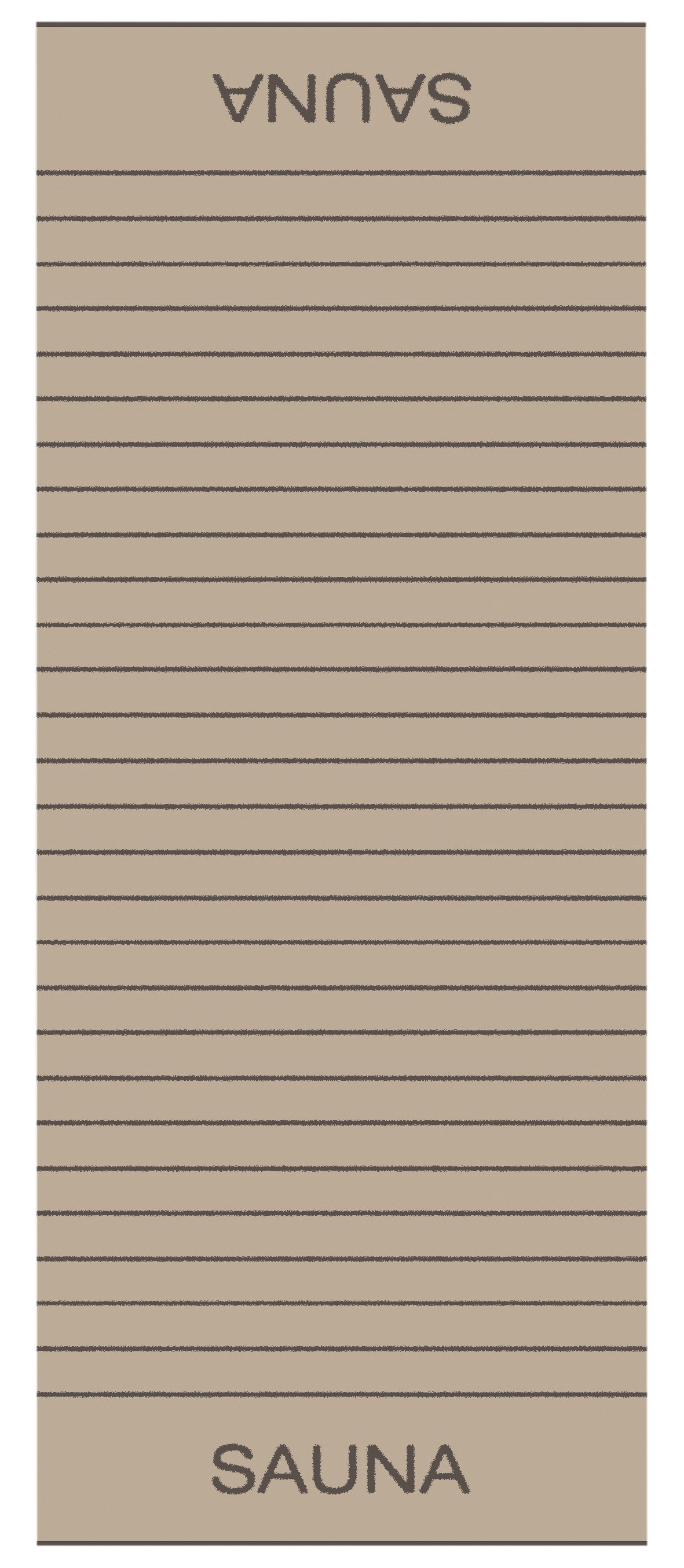 CAWÖ Balance Sauna Wendetuch 6237 Sauna osuška 80x200 cm písková