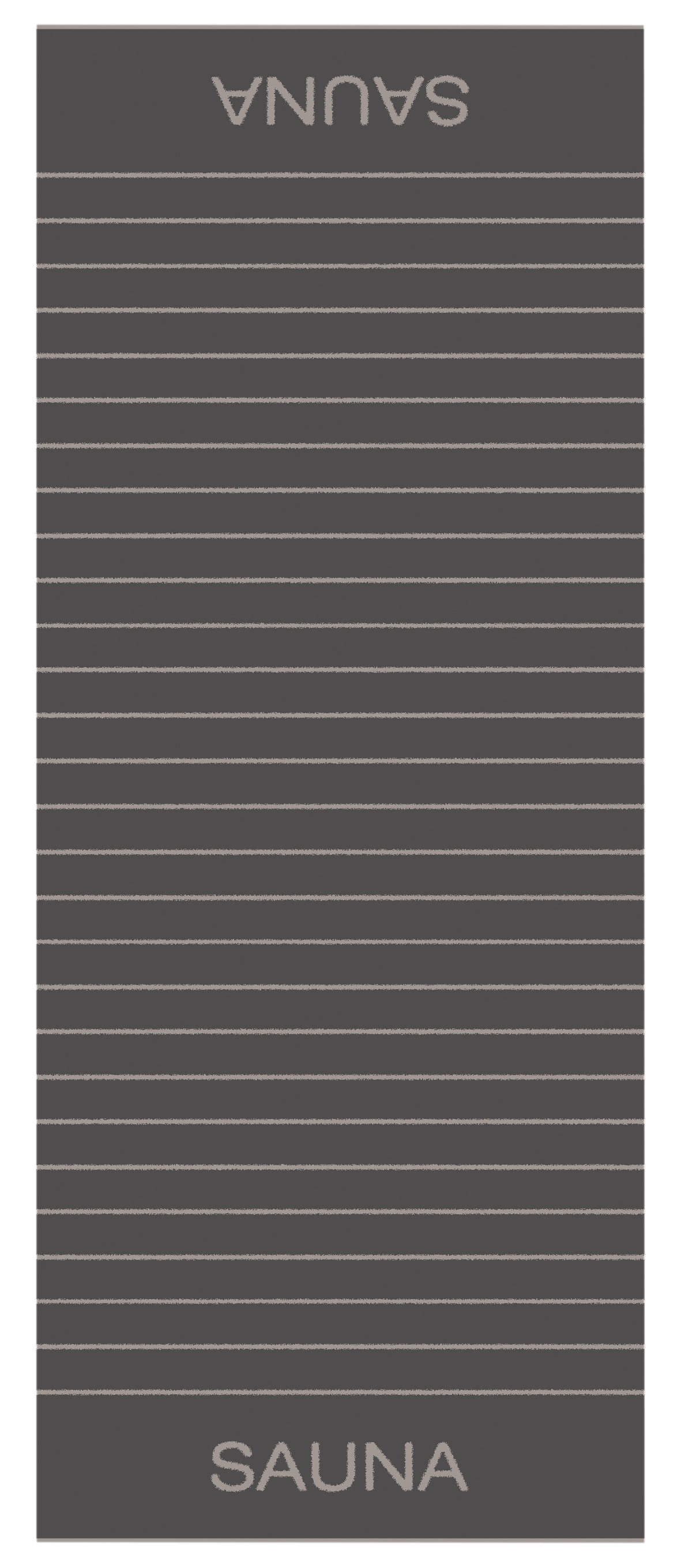 CAWÖ Balance Sauna Wendetuch 6237 Sauna osuška 80x200 cm antracit