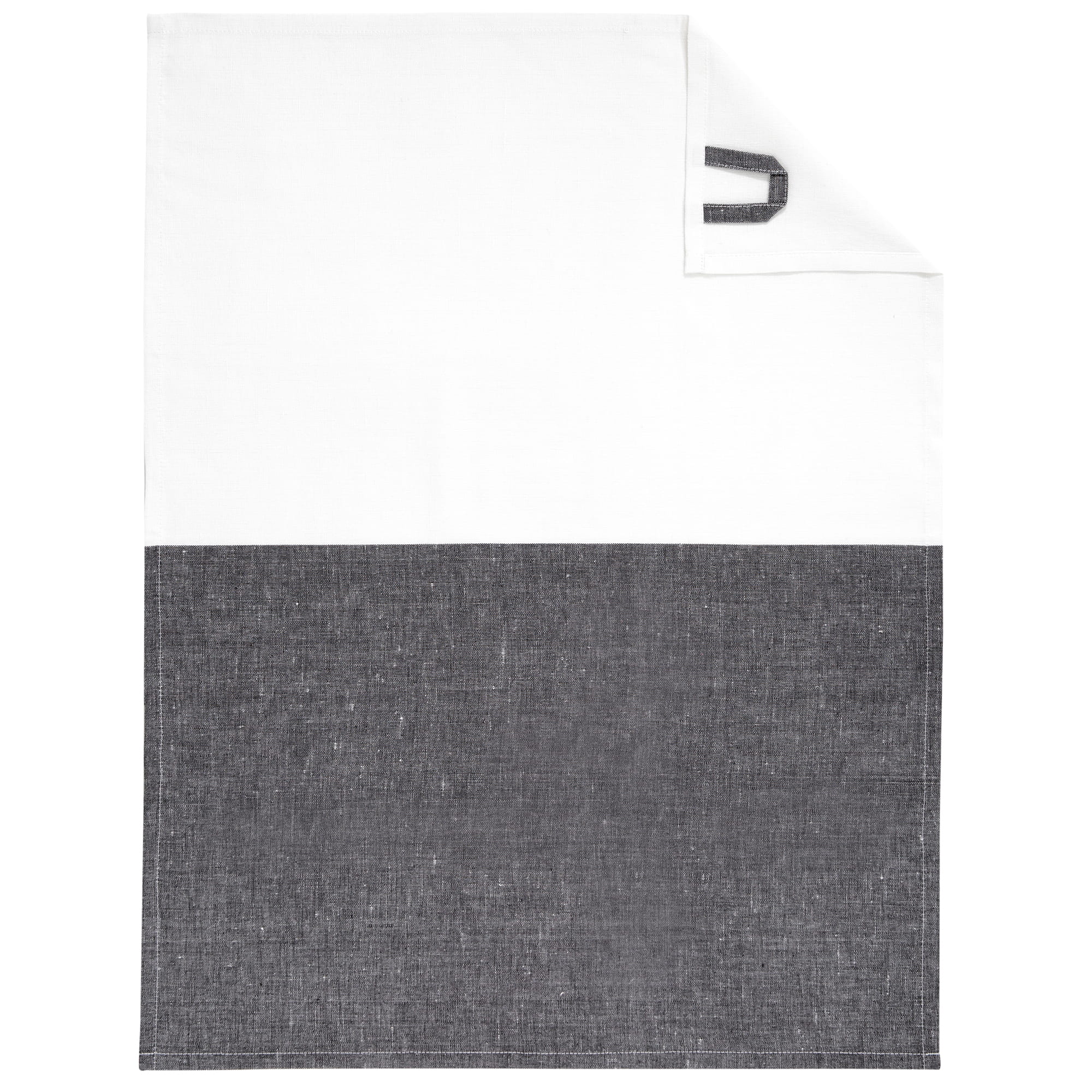 CAWÖ Duo 535 Kuchyňská utěrka 50x70 cm černá/bílá