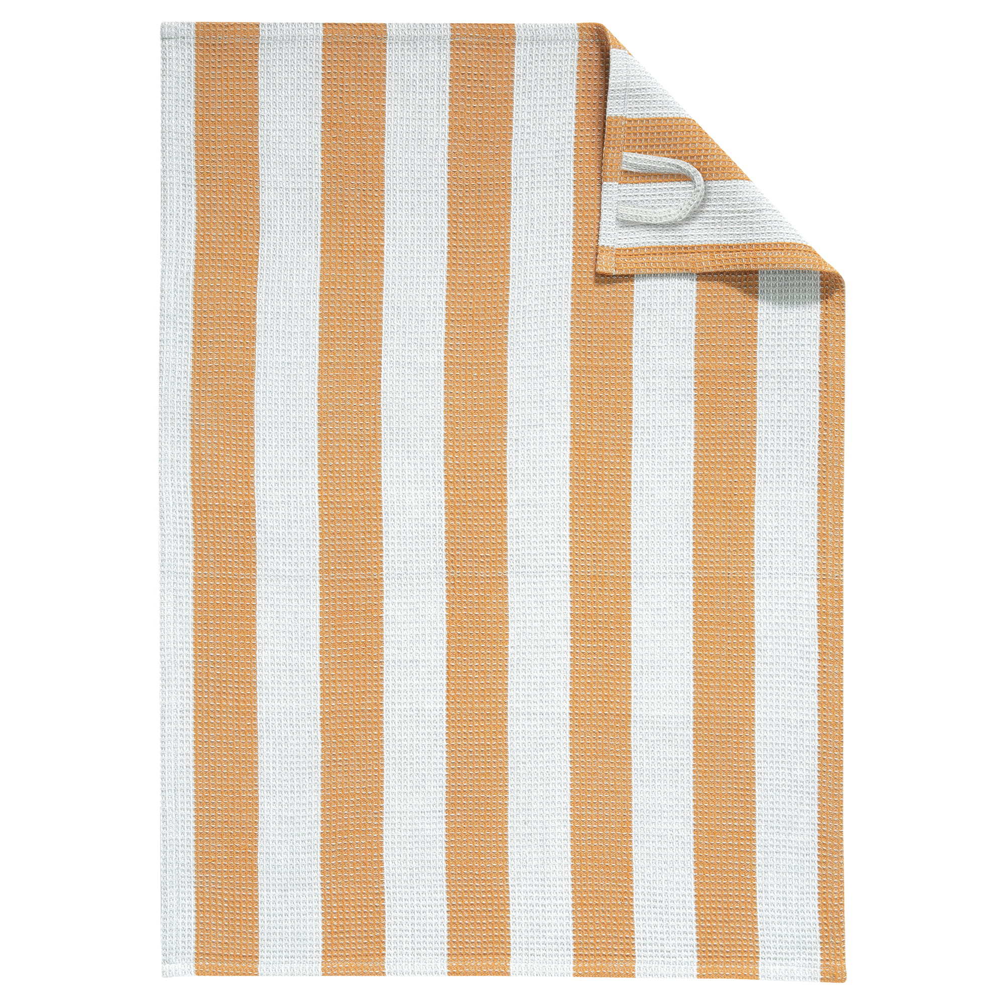 CAWÖ Piqué Streifen 536 Kuchyňská utěrka 50x70 cm skořice/platina