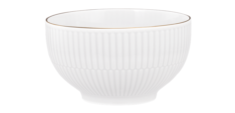 Cappuccino miska 11.5 cm AMINA, bílá, gold edge, Seltmann Weiden