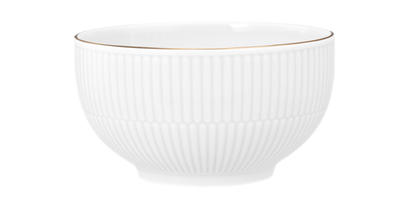 Snídaňová miska 15 cm AMINA, bílá, gold edge, Seltmann Weiden