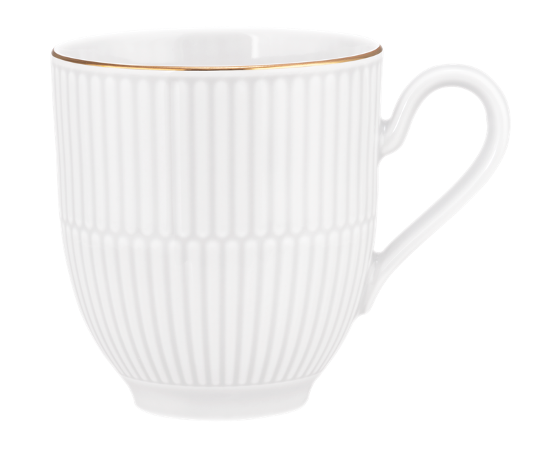 Hrnek 0.35 ltr AMINA, bílá, gold edge, Seltmann Weiden