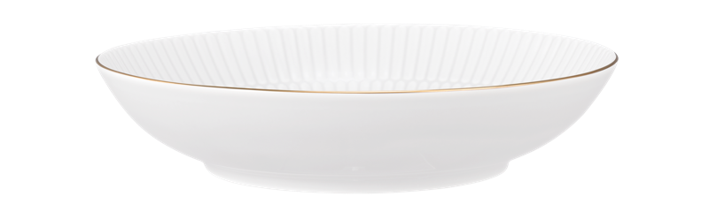 Hluboký talíř 21 cm AMINA, bílá, gold edge, Seltmann Weiden