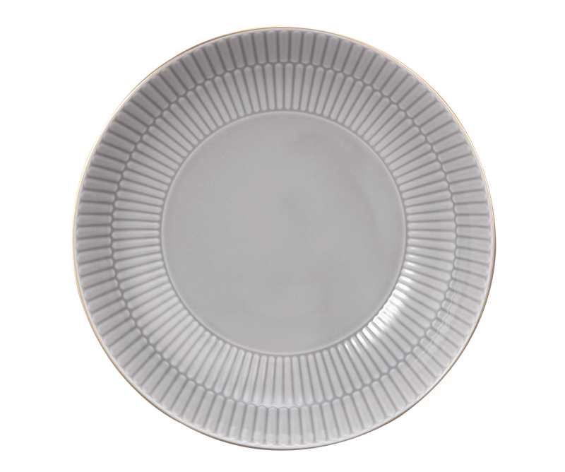 Hluboký talíř 21 cm AMINA, šedá, gold edge, Seltmann Weiden