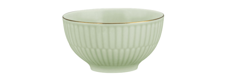 Miska 0.14 ltr AMINA, zelená, gold edge, Seltmann Weiden