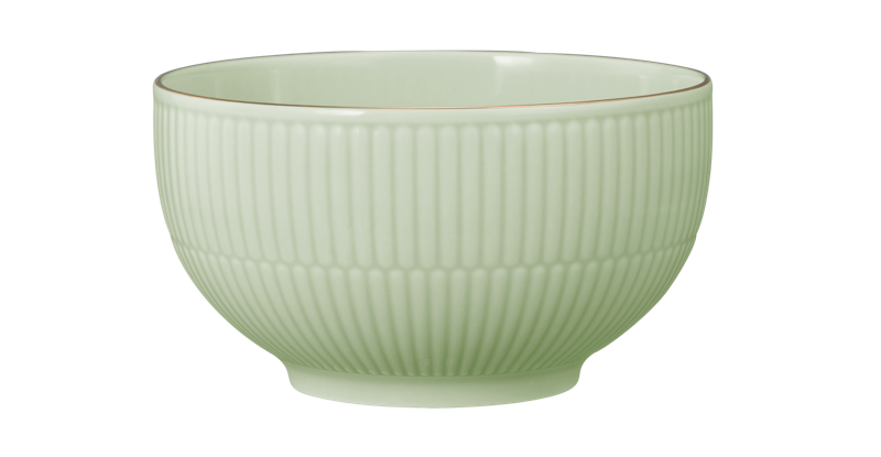 Snídaňová miska 15 cm AMINA, zelená, gold edge, Seltmann Weiden