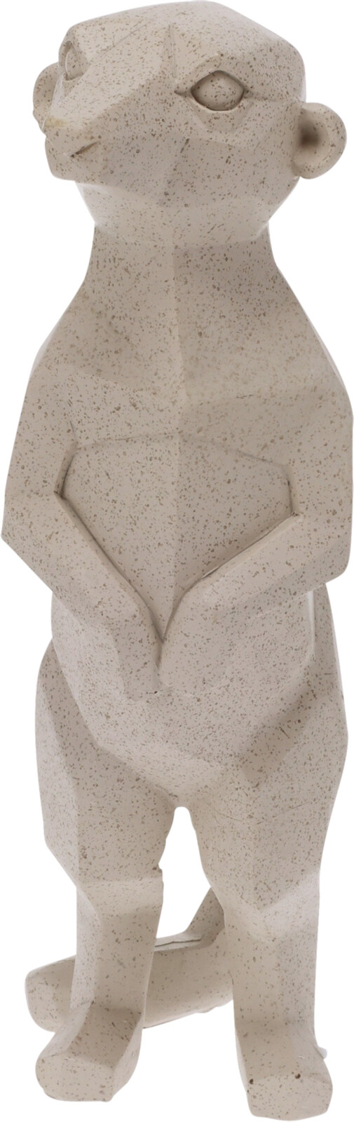 H&L Soška SURIKATA GEOMETRIC  27cm, béžová