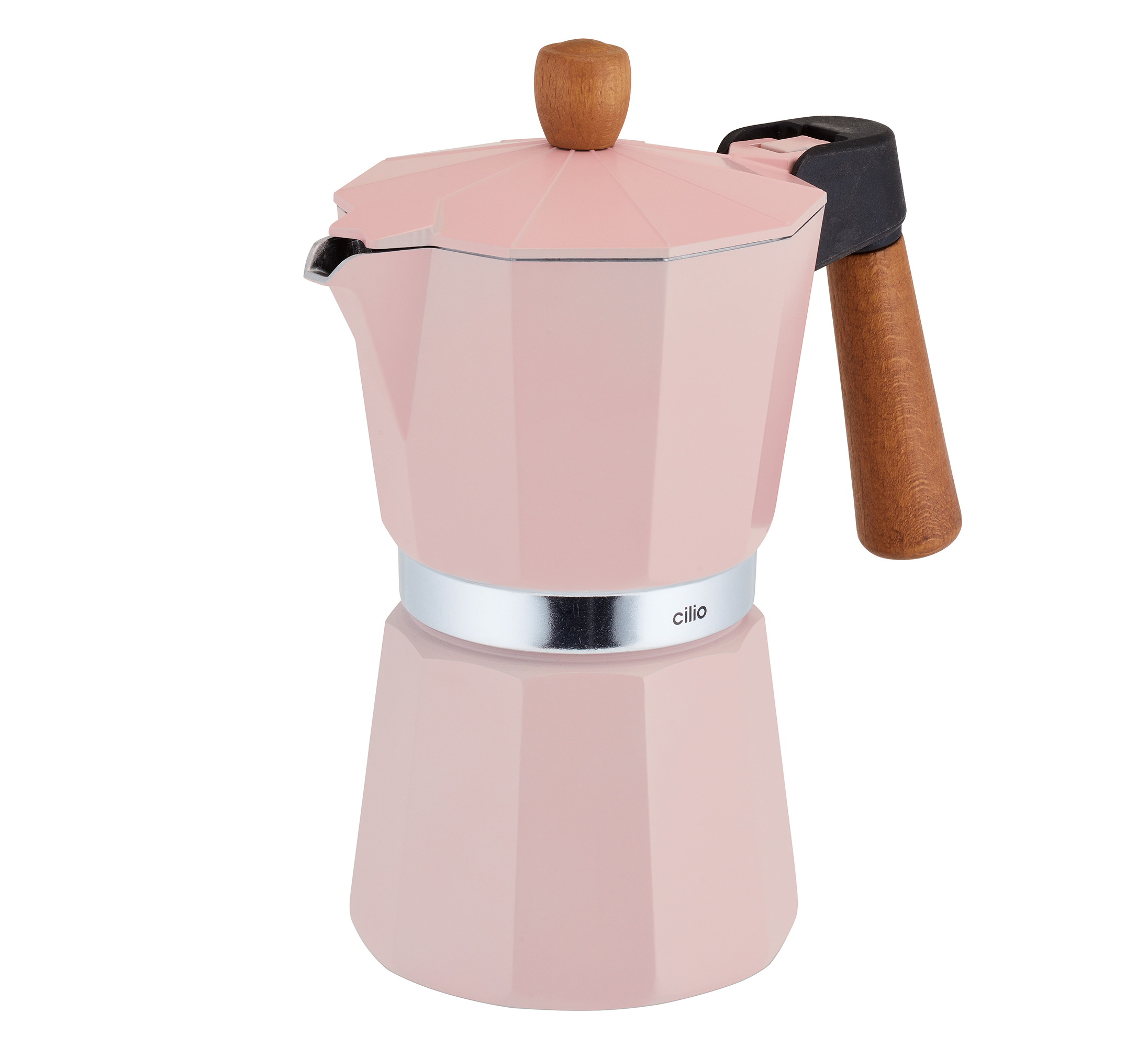 Cilio Legno espresso kávovar na plotnu 6T růžový