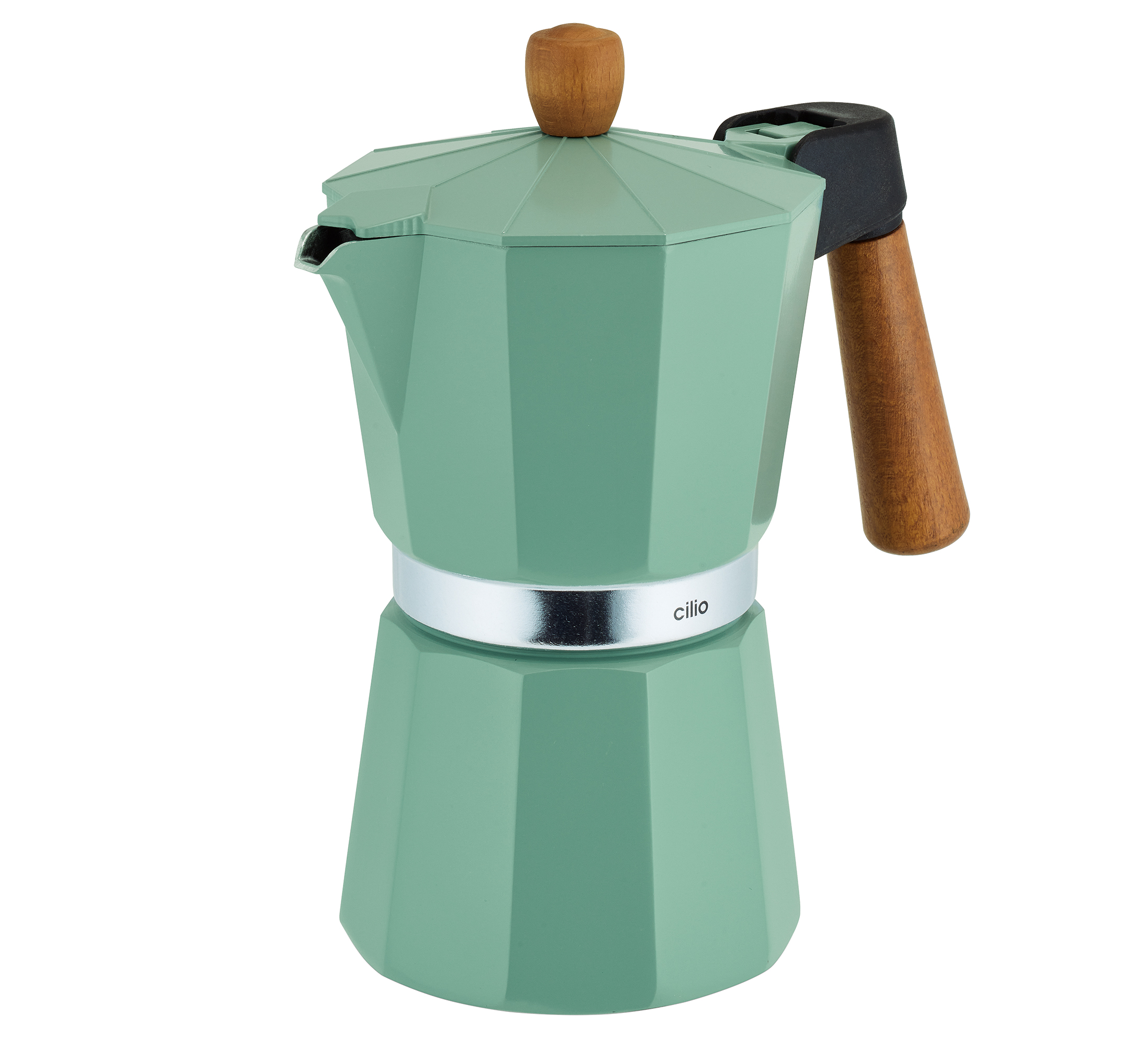 Cilio Legno espresso kávovar na plotnu 6T menta