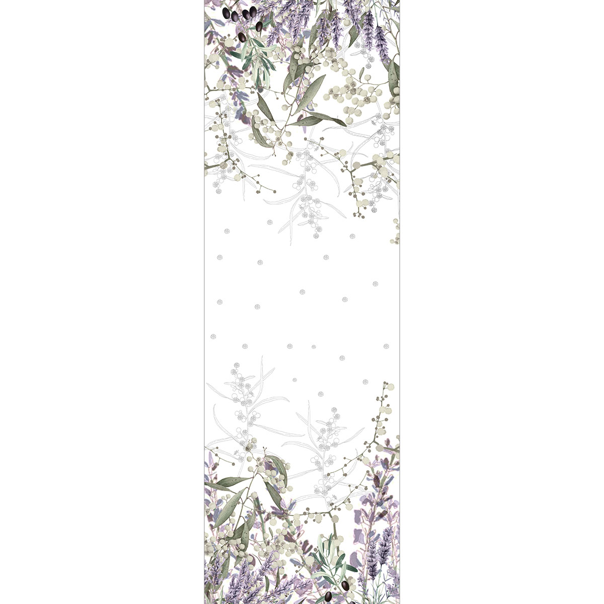 Běhoun 50x155 cm PARFUM DE LAVANDE MAUVE, fialová, Garnier Thiebaut
