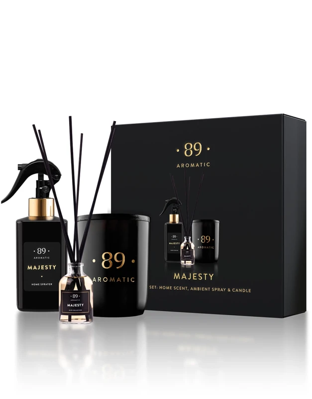 Aromatic89 SET Difuzér, interiérový sprej a svíčka - Dore