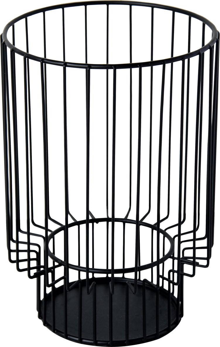 Svícen 18 cm Černý kovový, IHR