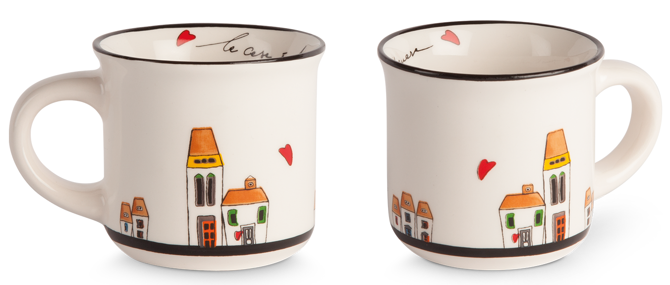 Egan LE CASETTE Sada 2 mini-hrnků