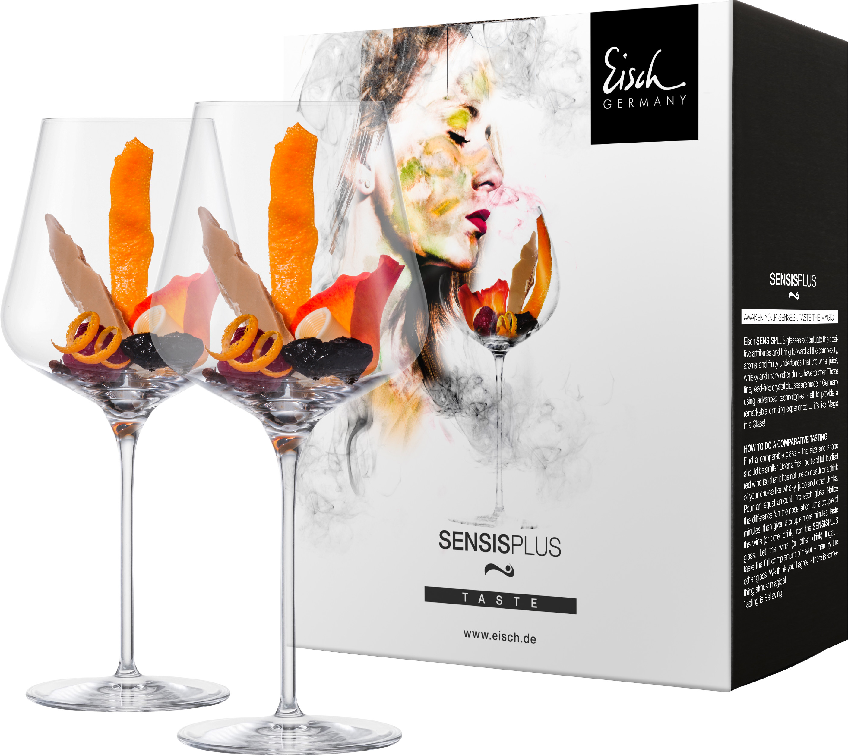 Eisch SKY SENSISPLUS Sada 2 sklenic na burgundy