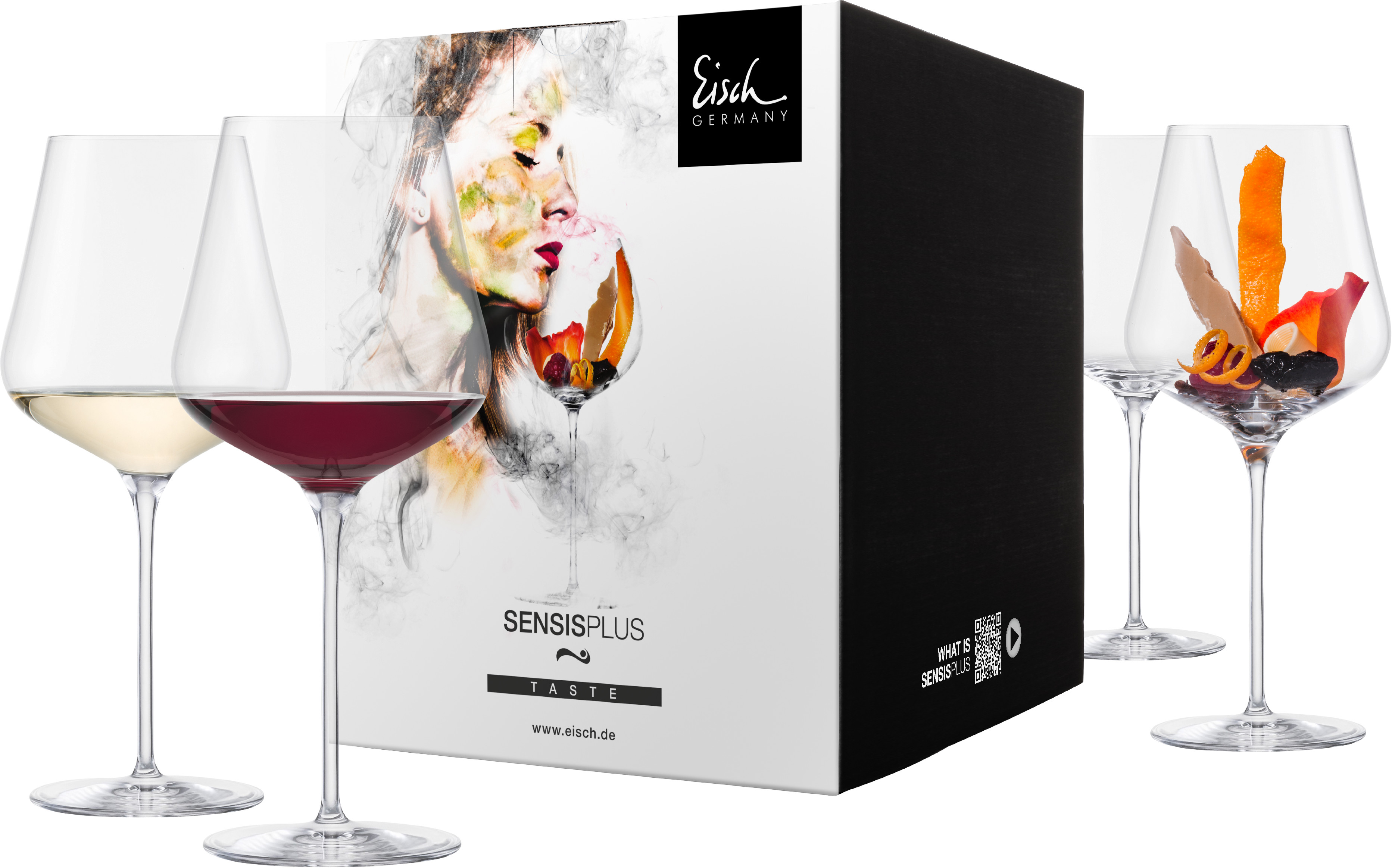 Eisch SKY SENSISPLUS Sada 4 sklenic burgundy