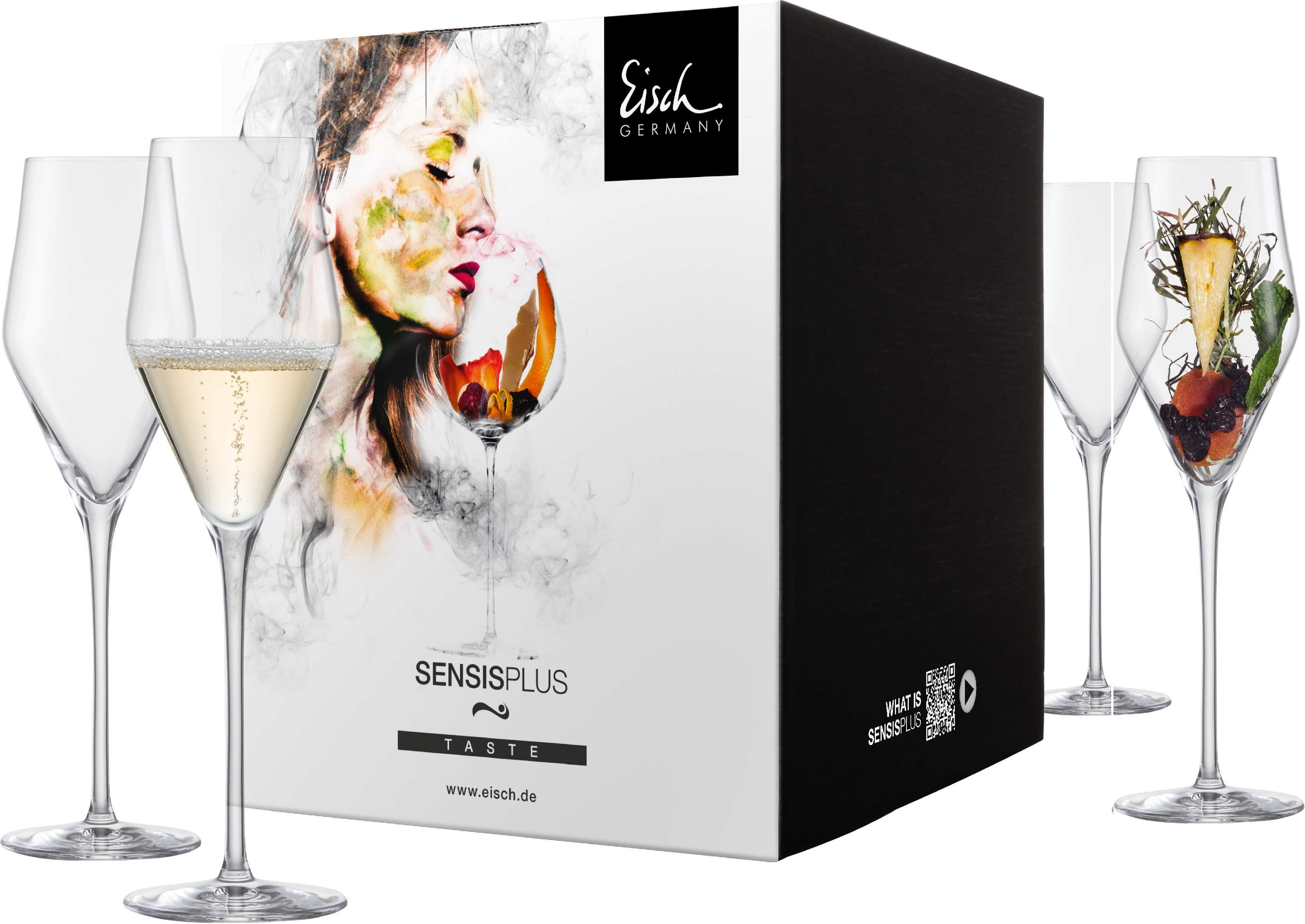 Eisch SKY SENSISPLUS Sada 4 sklenic na šampaňské