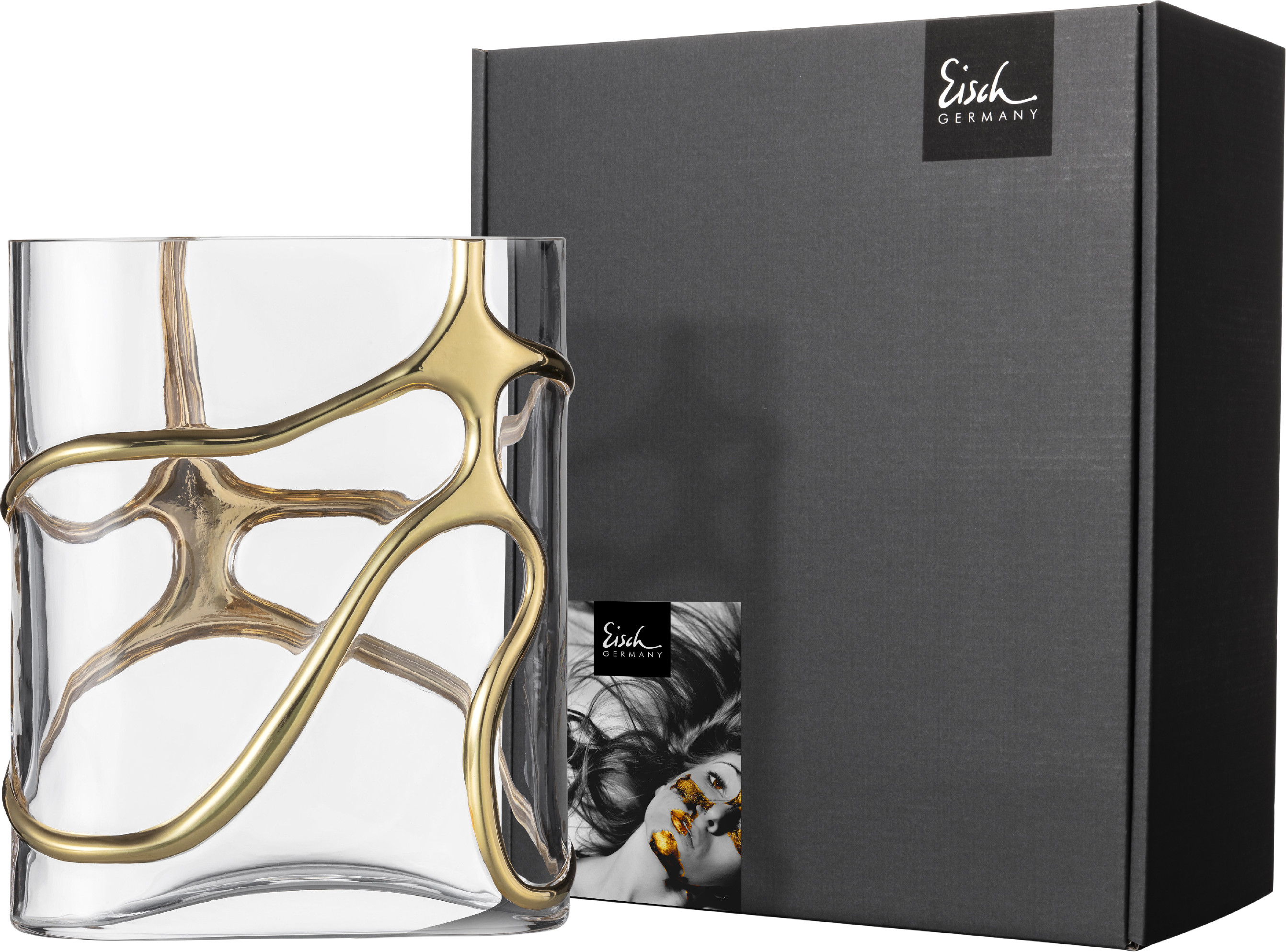 Eisch STARGATE Váza 22 cm gold