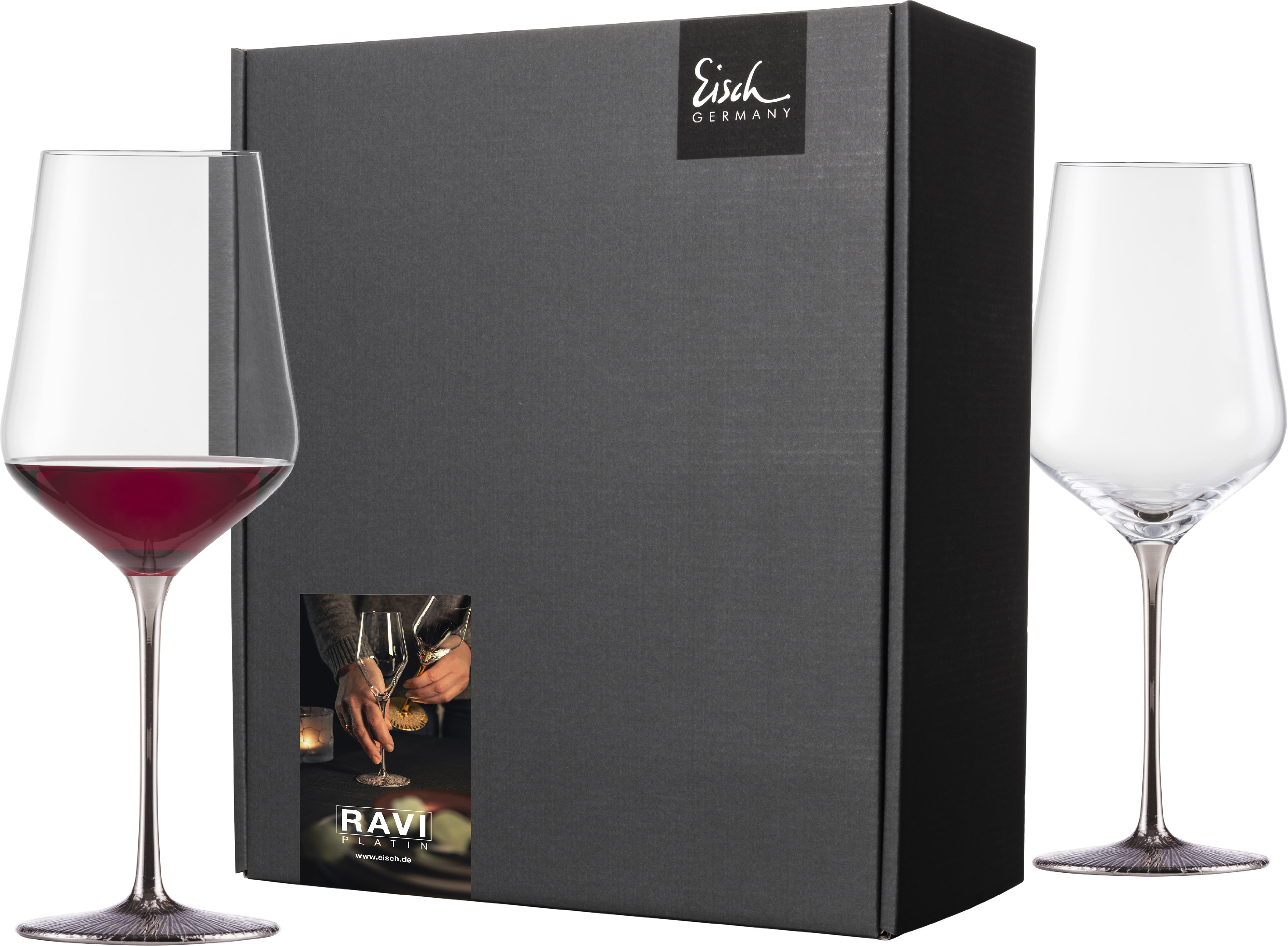 Eisch RAVI PLATINUM Sada 2 sklenice na bordeaux