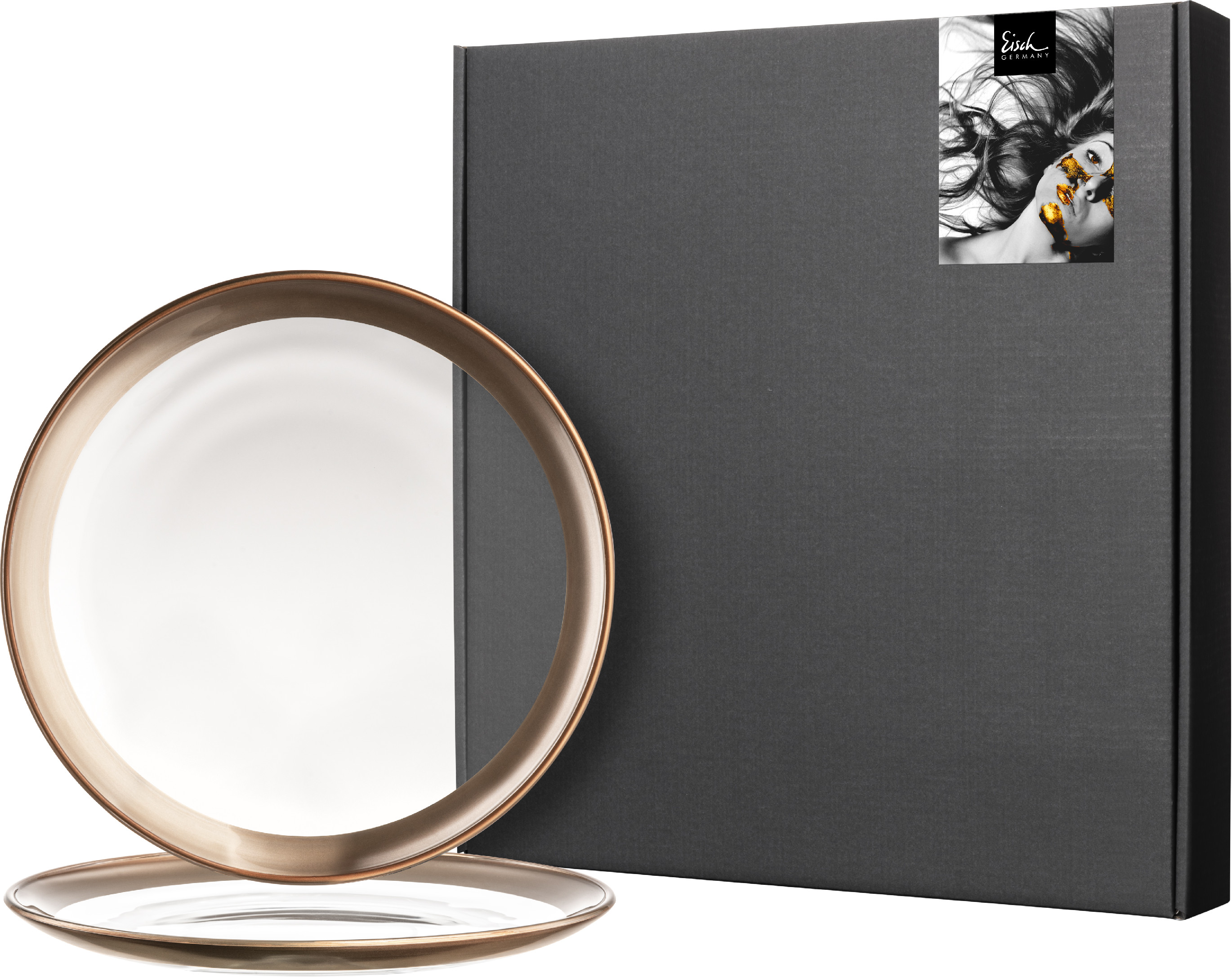 Eisch KAYA COPPER Sada 2 talířů 21 cm