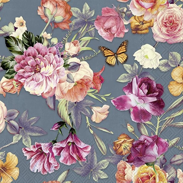 IHR NORIA BLUE velké ubrousky 33x33 cm