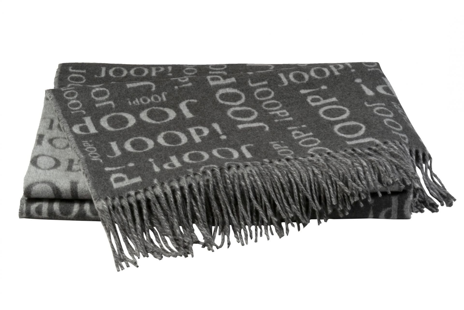 Biederlack JOOP! Fine Repeat Anthrazit pléd 150 x 200 cm