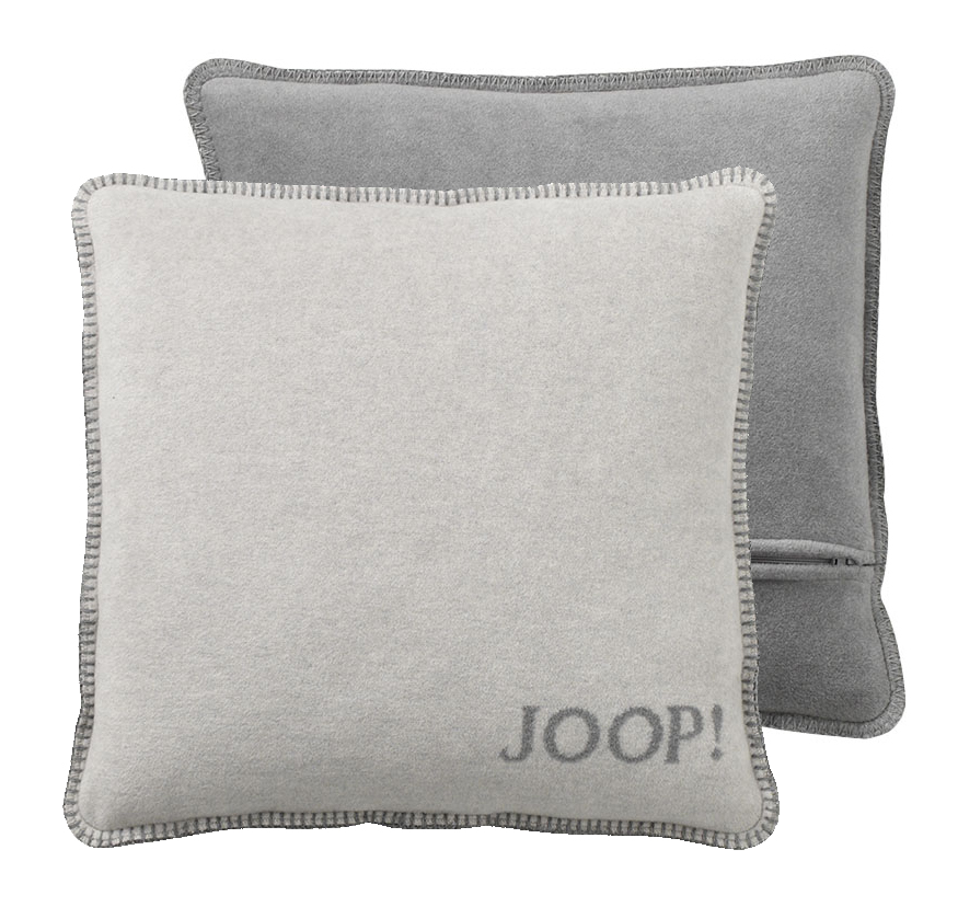 Biederlack JOOP! Uni Doubleface Rauch-Graphit polštář 50 x 50 cm Product: S výplní