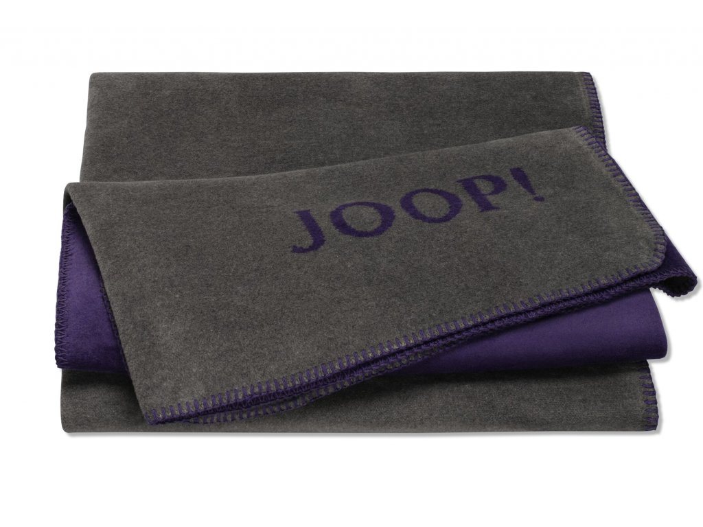 Biederlack JOOP! Uni Doubleface Schiefer-Violett pléd 150 x 200 cm