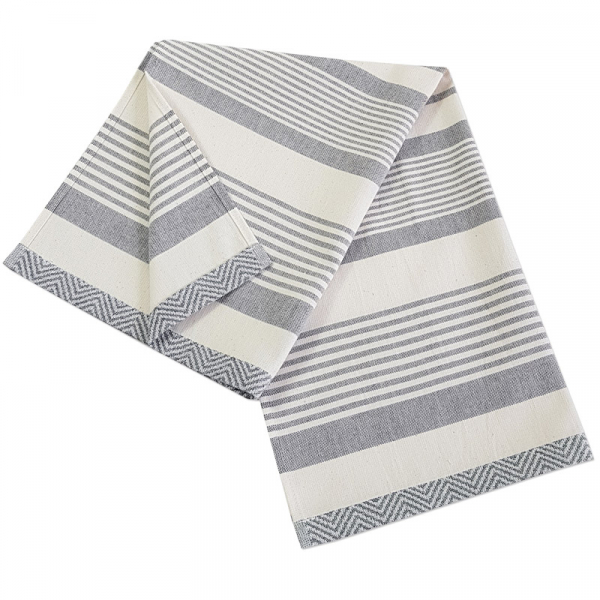 Kuchyňská utěrka MODERN KITCHEN STREIFEN, 009 grau šedá, 50 × 70 cm, Framsohn