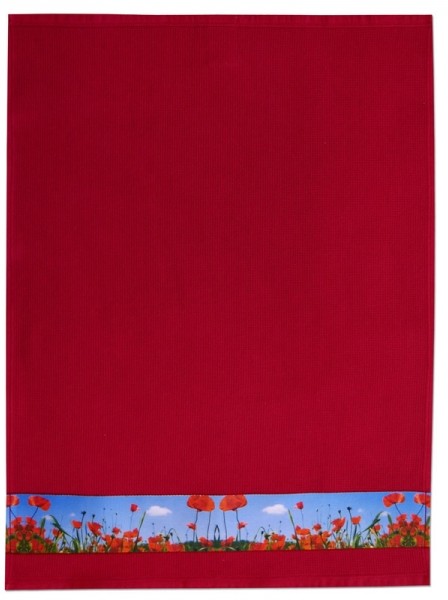 Kuchyňská vaflová utěrka MOHNFELD, 004 červená, 50 × 70 cm, Framsohn