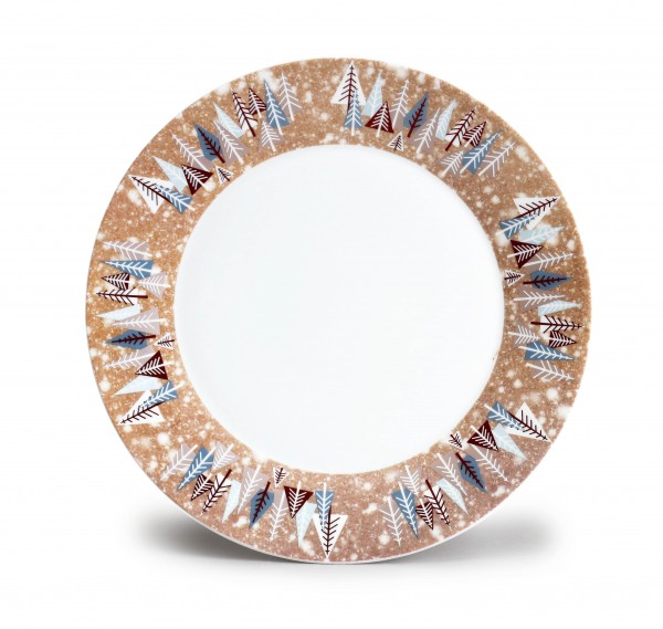 Thun Zimní stromky mělký talíř