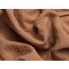 Francouzské mušelínové povlečení hnědé (Rozměr 220x200)