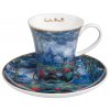 Goebel Monet Espresso šálek s podšálkem Lekníny s vrbou