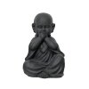 Socha BUDDHA, 24x27x39 cm, antracit, KSD