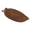 25244 1 dekoracni tac akatove drevo hneda 38 15 cm design ve tvaru listu prirodni styl