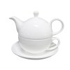26711 porcelanova cajova souprava luna bila konvice 400 ml salek 250 ml