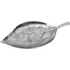 10130 2 dekoracni tac silver leaf 30cm tepany stribrny