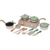 26327 1 jidelni set pro deti playchef pastelova kuchyne s varicem hrnci a kuchynskymi doplnky