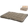 10445 1 bezovy sedak na paletovy nabytek o rozmerech 120x80x12 cm polozeny na drevene euro palete v exterieru