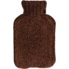 26144 hneda zahrivaci lahev s jemnym pletenym povrchem pro relaxaci a pohodu