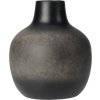 25103 vaza antique material dolomit vyska 16 cm prumer 13 8 cm barva cerna seda stylova dekorativni vaza pro moderni interier