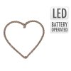 8589 zavesna dekorace jute led 25cm srdce