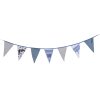 10499 zavesna detska dekorace 260cm girlanda z vlajek modra
