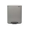 Bo Pedal Bin, 2 x 30L Mineral Concrete Grey 8710755211485 Brabantia 96dpi 1000x1000px 7 NR 17012