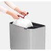 Bo Touch Bin, 11 + 23L Matt Steel Fingerprint Proof 8710755316227 Brabantia 1000x1000px 7 NR 10896