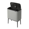 Bo Touch Bin, 11 + 23L Mineral Concrete Grey 8710755127243 Brabantia 96dpi 1000x1000px 7 NR 14667