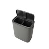 Bo Touch Bin, 2 x 30L Mineral Concrete Grey 8710755221460 Brabantia 96dpi 1000x1000px 7 NR 14756